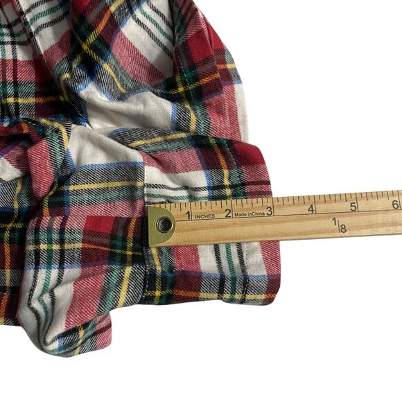 Old Navy Womens Plus Size 3X Cotton Pajama Sleep Lounge Shorts White Tartan - Picture 9 of 9